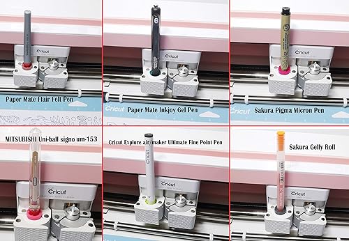 Miniatura 7 de Juego de 40 adaptadores de bolígrafo compatibles con Cricut (Explore Air, Explore Air 2 y Maker), adaptador de bolígrafo compatible con