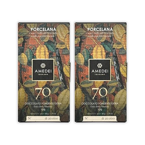 Amedei Porcelana Barra de chocolate - Paquete de 2 - 1.75 onzas cada uno