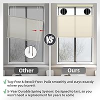 Vista 2 de BERISSA Persianas celulares sin cordones, sin herramientas, sin taladro, para ventanas de interiores, fáciles de instalar, 20 pulgadas de ancho x 36