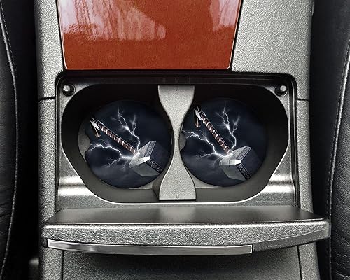 Thor's Hammer Car Coasters - Set of 2