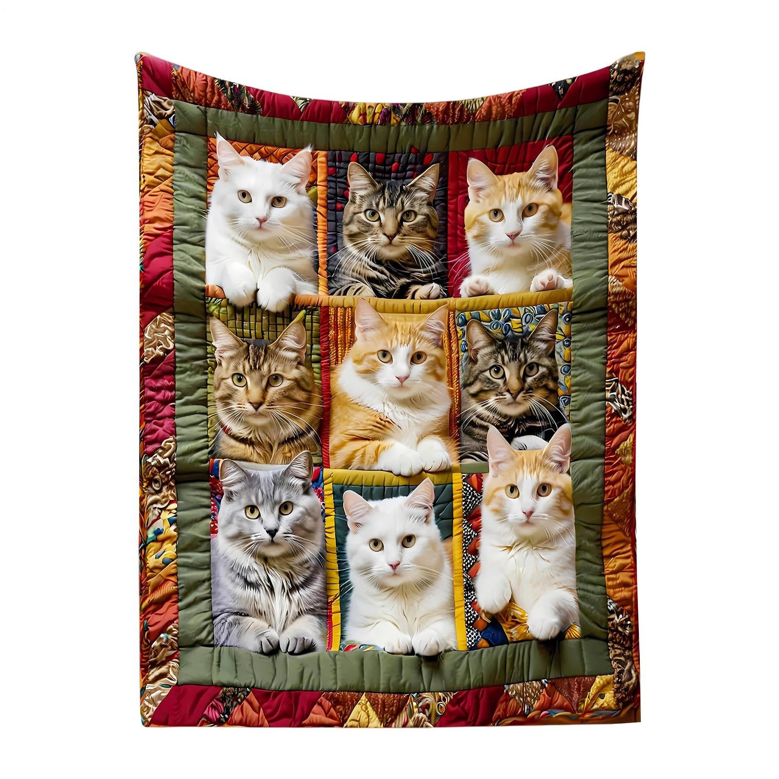 Couette polaire pour un salon confortable et doudoune de chat