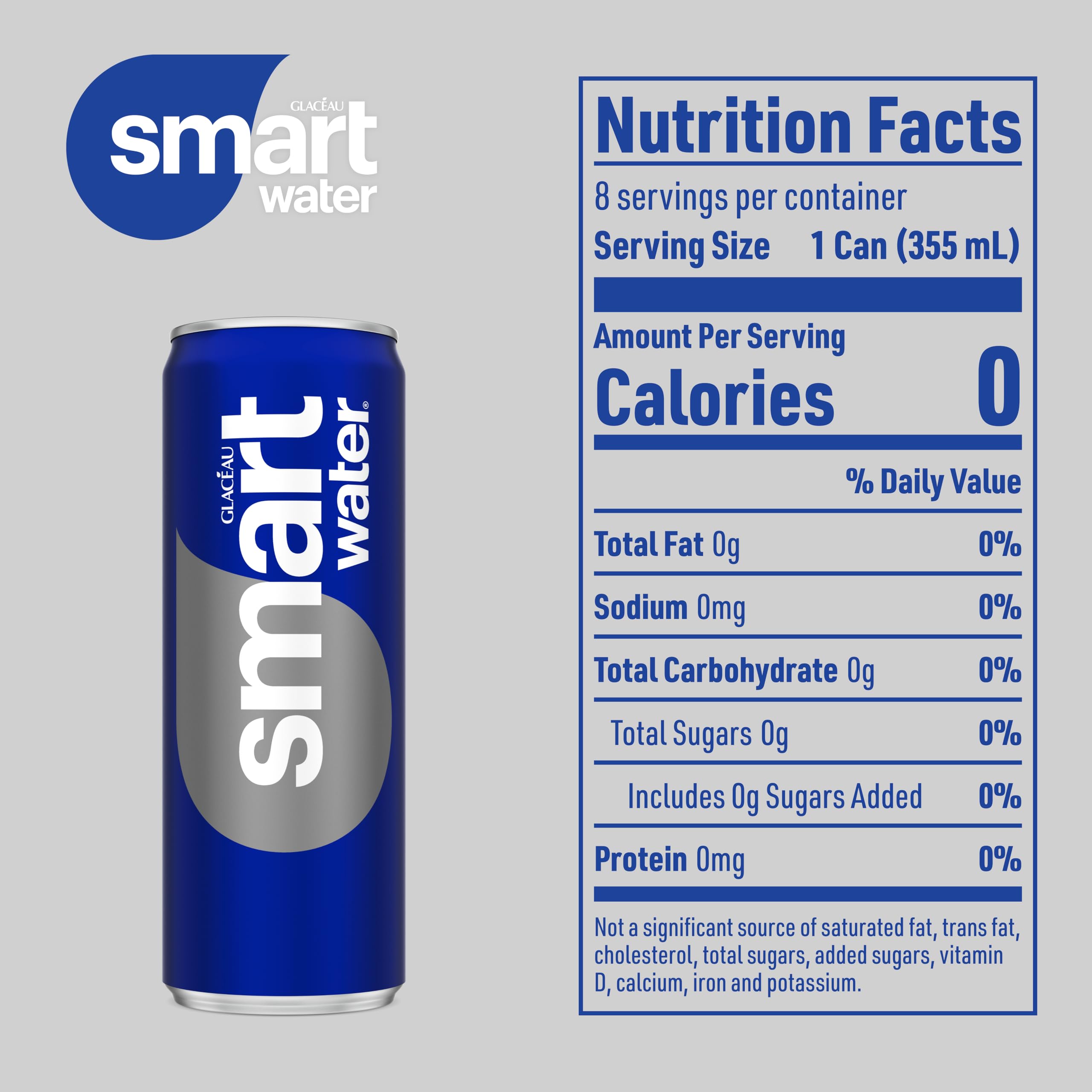Smartwater Aluminum Can 12oz 8pk — view 2