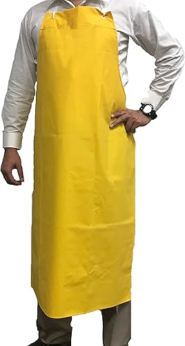 Miniatura 16 de Lavaplatos del poliéster del uso general diario y delantal resistente del cuero del PVC PVC - Grande - Amarillo,PVC - Grande - Blanco,Pvc