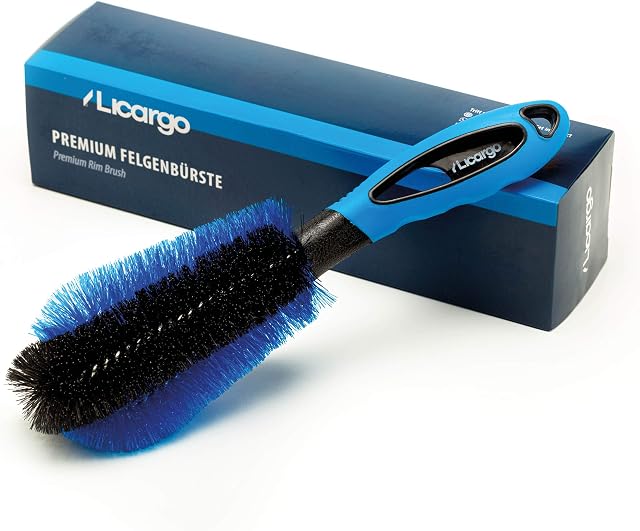 LICARGO® Wheel Brush - Super Soft Non Scratch Rim Brush - Effective Cleaning Of Alloy And Steel Rims - Secure Grip - Alloy Wheel Brushes For Cleaning Wheels, Wheel Cleaning Brushes