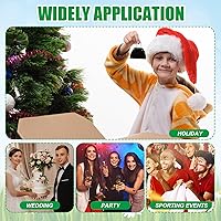 Vista 7 de Therwen Paquete de 12 campanas de metal para hacer ruido de vaca, con asa, de 3 pulgadas, campanas de percusión de mano a granel para eventos