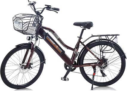 TAOCI Bicicletta Elettrica Donna per adulti per tutti i terreni, 26\