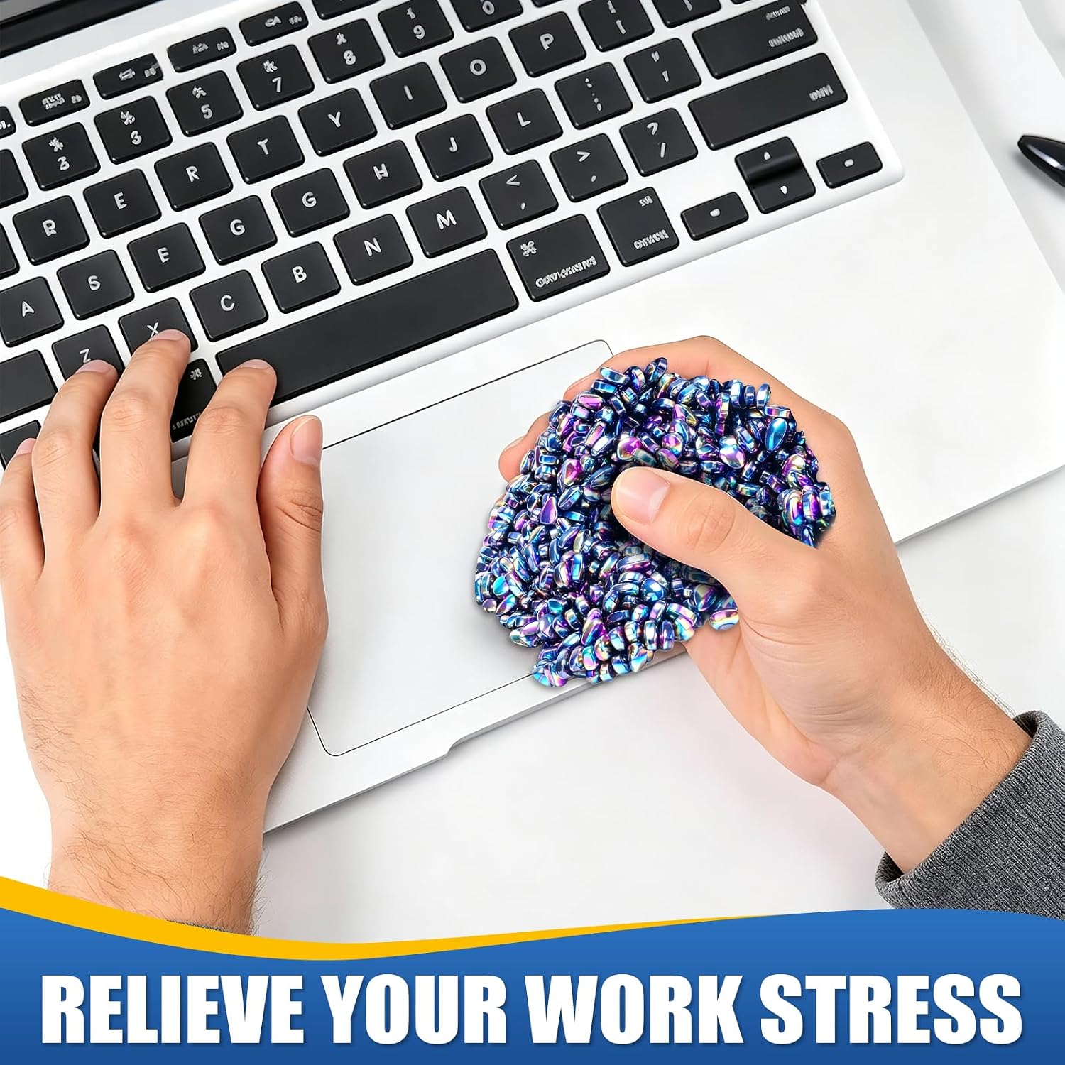 Fidget Putty, Sensory Toys for Adults, Ferrite Putty, Stress Relief Desk Fidgets, Office Anxiety Relief Toys, Adult Gifts for Autism ADHD(3100pcs )