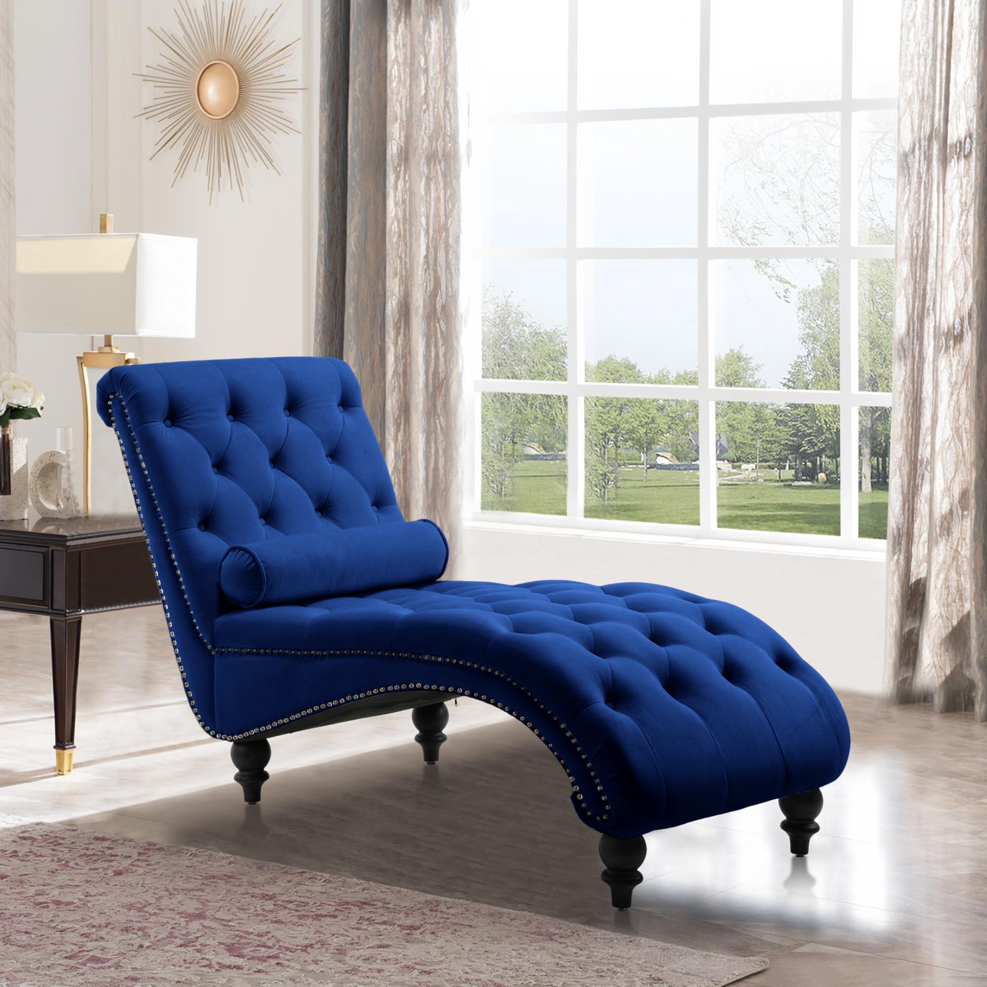Amazon.com: PEIHONGET Chaise Lounge Chair Indoor, Velvet