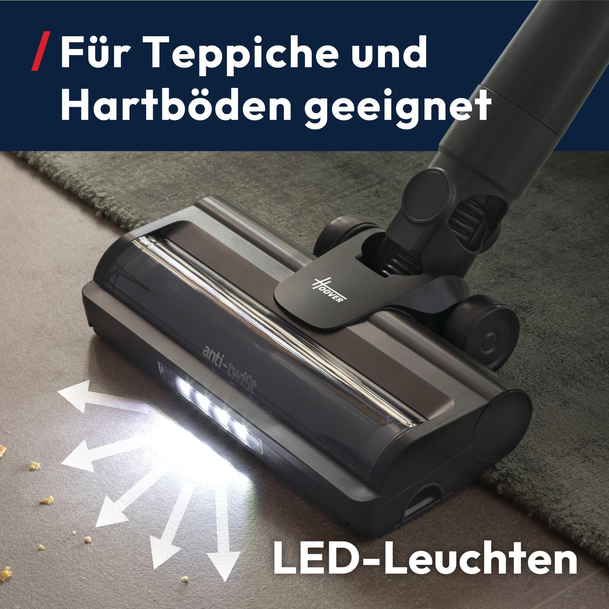 Hoover HF1 Plus Akku-Staubsauger mit Anti-Haarverwicklung – Bild 4