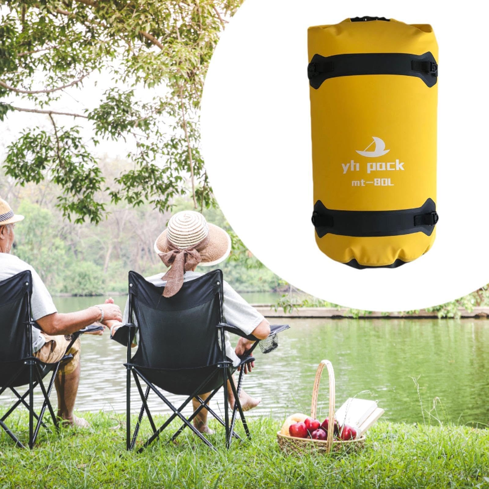 Sac étanche pour Kayak, Sac Flottant, Bandoulière Réglable, Sac de Rangement pour Sac à Dos, Camping et Randonnée