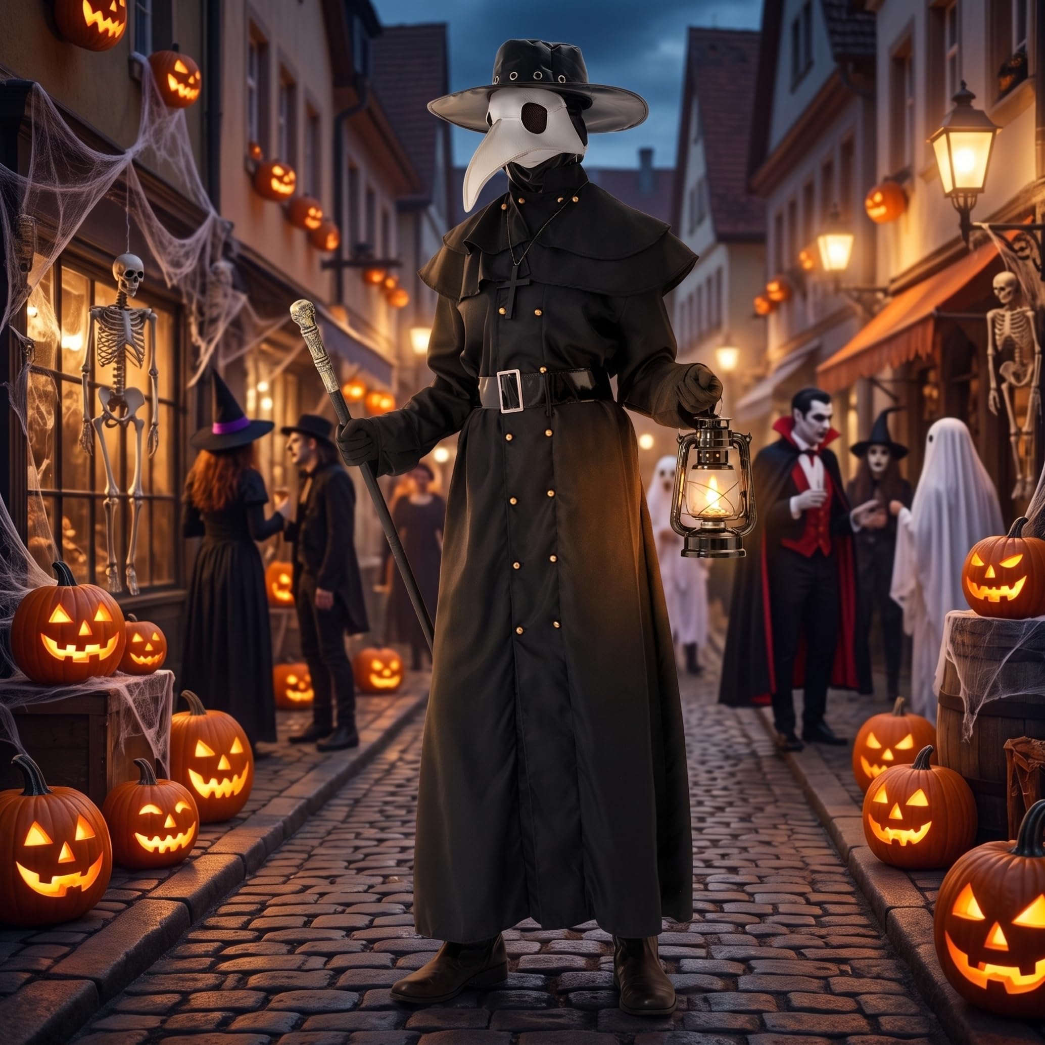 Pestdoktor-Kostüm, Halloween-Kostüme für Erwachsene, M