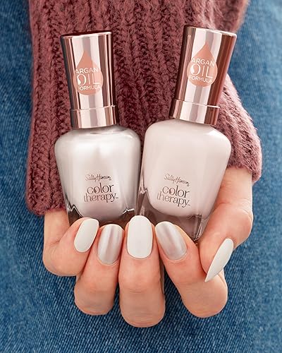 Miniatura 5 de Sally Hansen Color Therapy - Embellecedores de alto brillo, brillante, 35 onzas líquidas, esmalte de uñas de capa superior, capa superior para uñas,