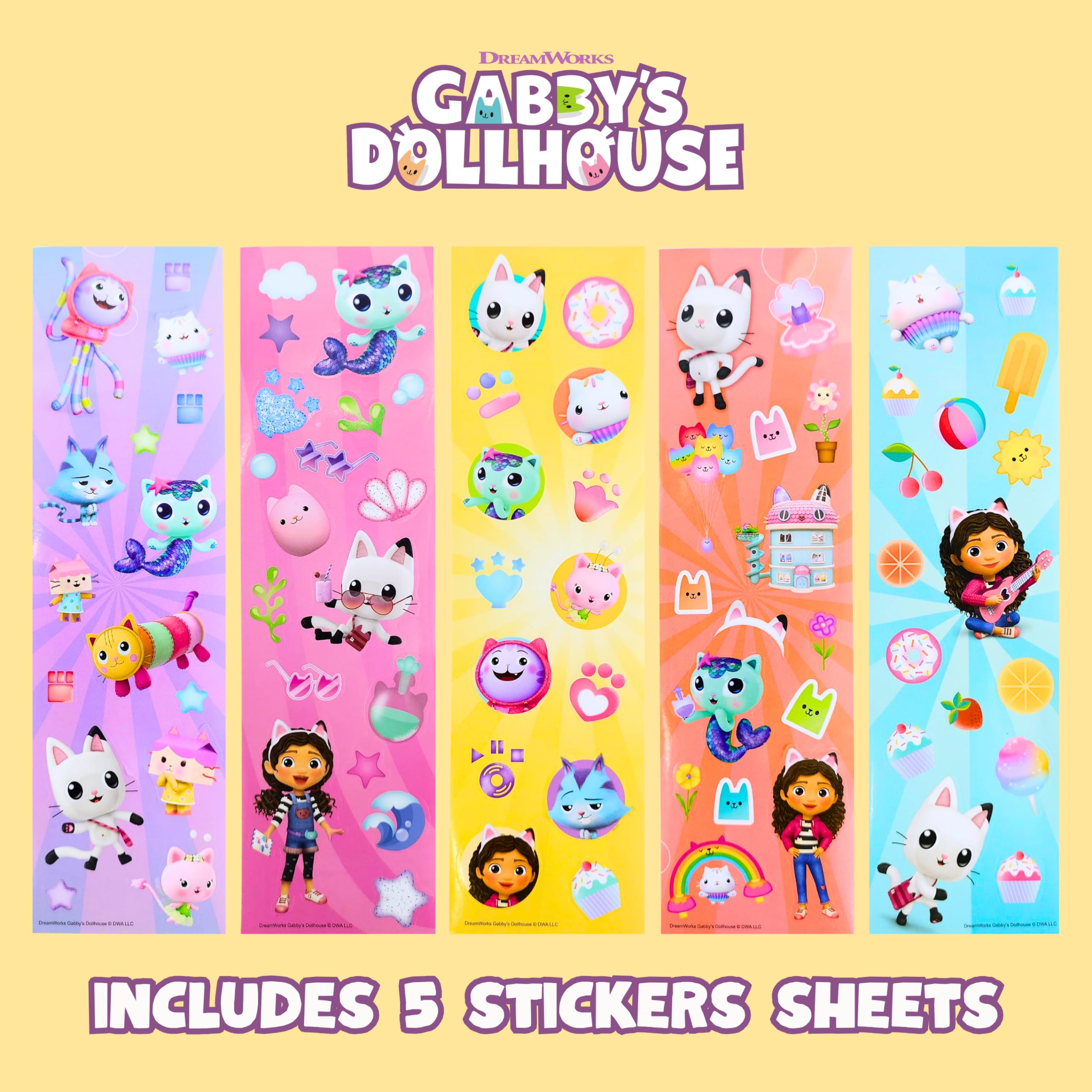 Set Cancelleria Gabby's Dollhouse - Rosa Con Matite, Penna, Righello E Astuccio | Originale E Colorato - Foto 6