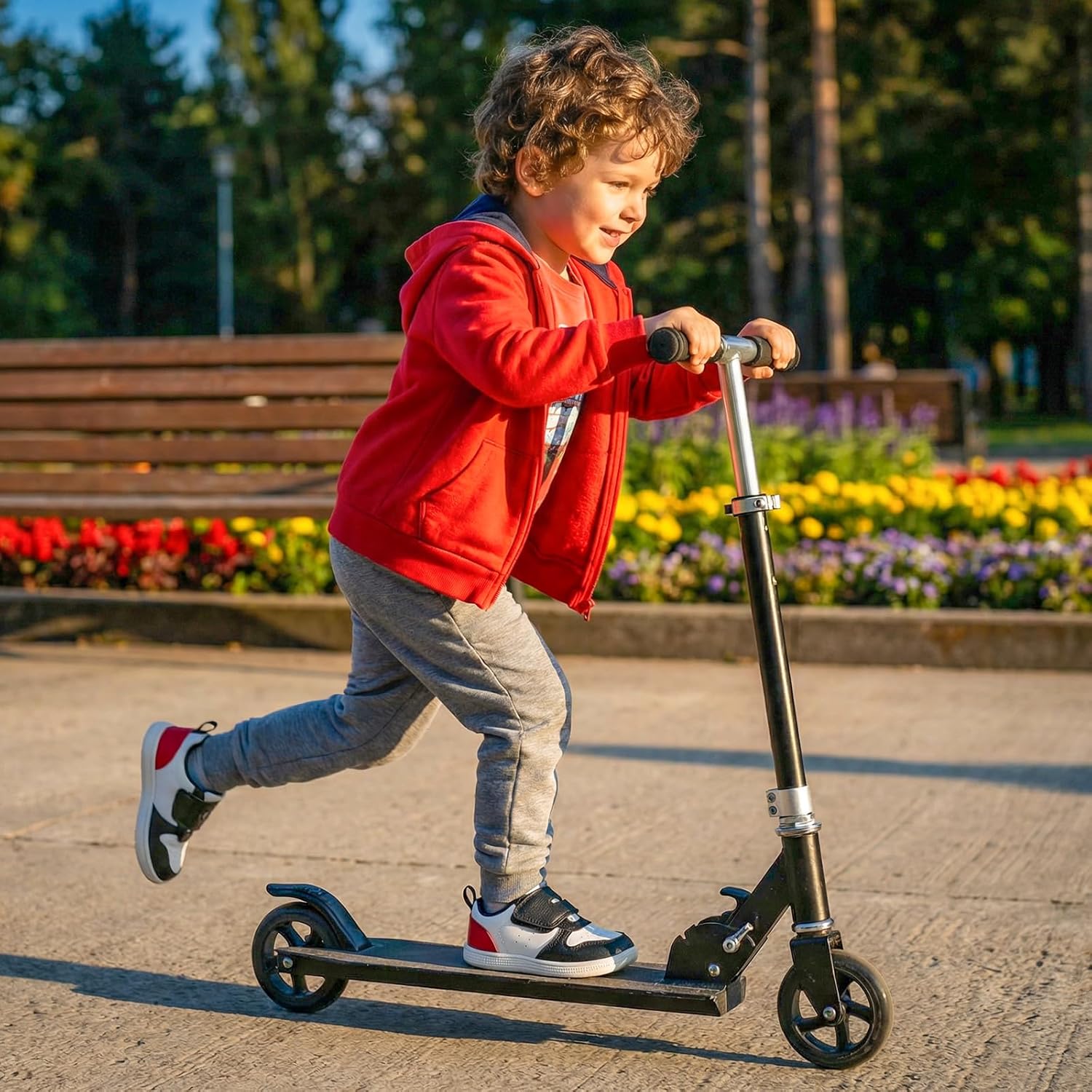 Toddler Wide Toe Box Barefoot Shoes Boys Girls Sneakers Zero Drop Kid Tennis Running Shoes Lightweight Non-Slip Comfortable Leather First Walking Shoe Outdoor Activities School - Image 2