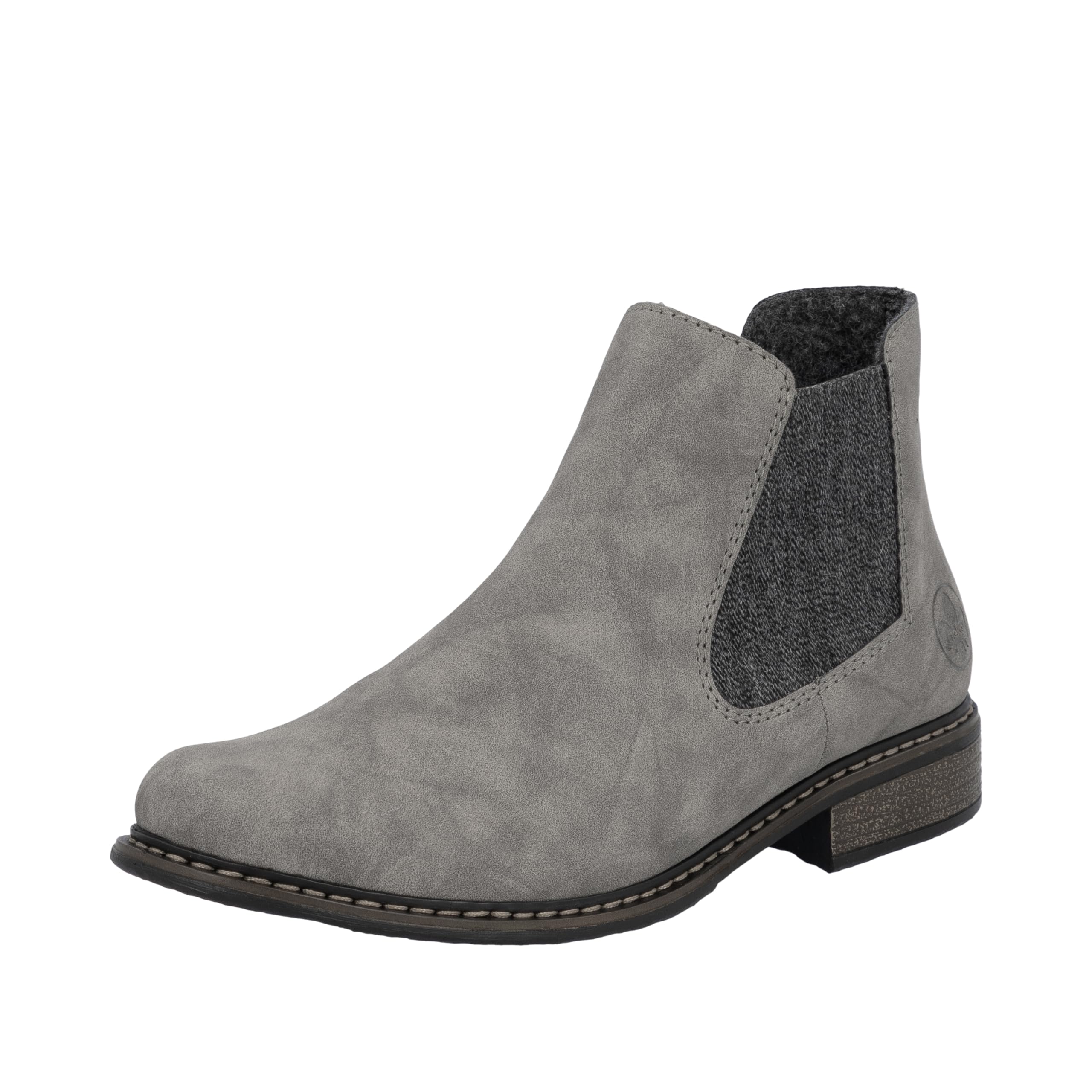 Rieker Z4994-40 Grey Womens Chelsea Boots in a Plain Synthetic in Size 41