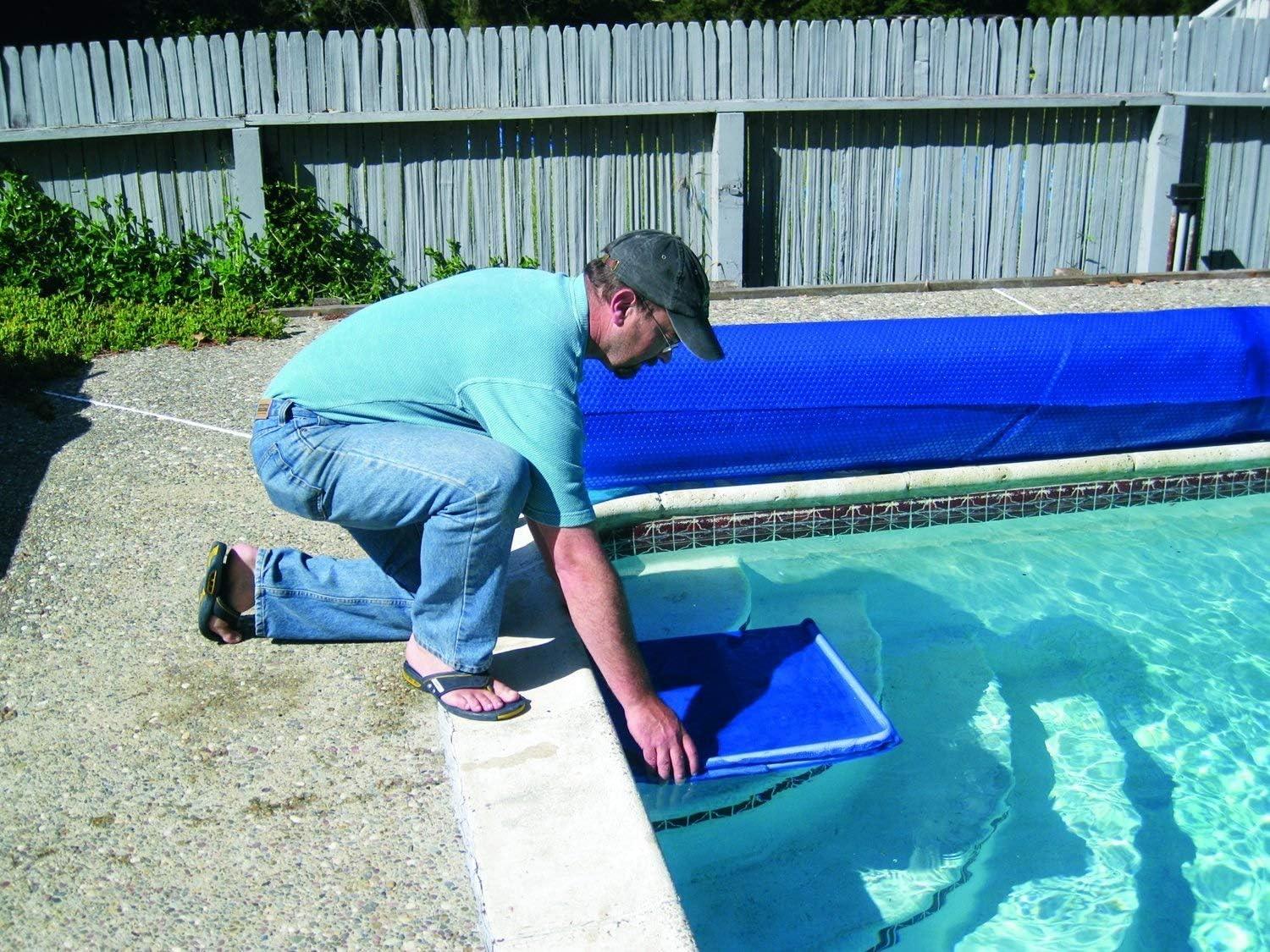 43.75" Blue Cover Catch Swimming Pool Solar Cover Accessory