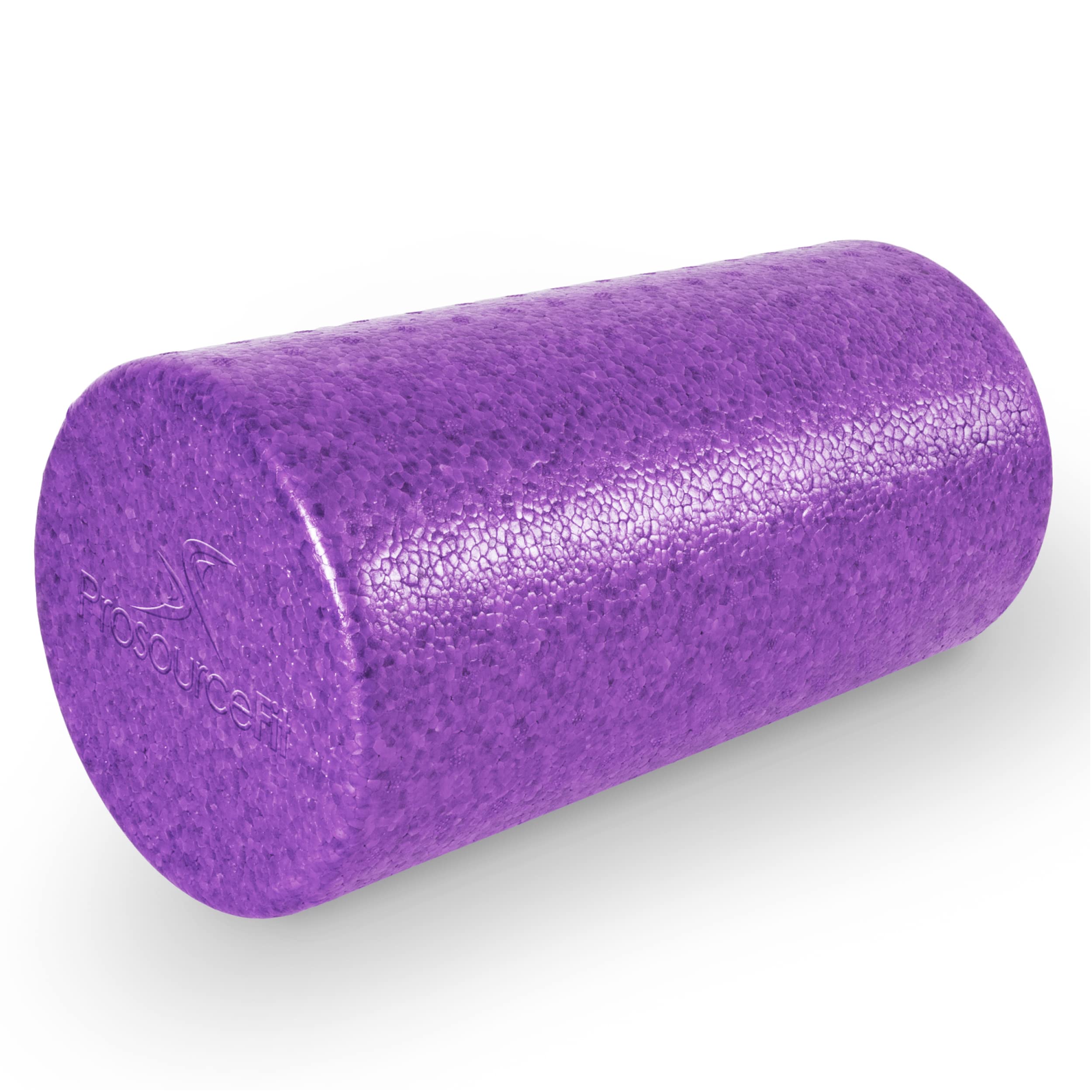ProsourceFit High Density Foam Rollers Long, Firm Full Body Athletic Massage Tool for Back Stretching, Yoga, Pilates, Post Workout Muscle Recuperation Purple 12'H x 6'D