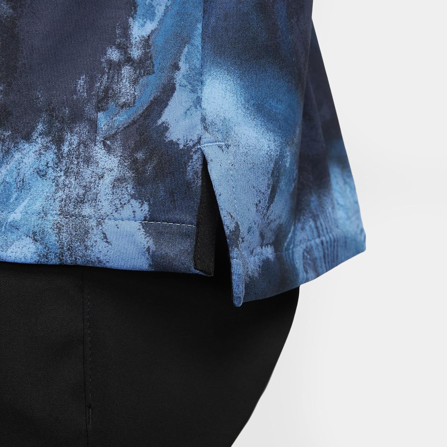 Nike Tour Men's Dri-FIT Golf Polo (Obsidian/White, FD5935-451) Size Medium - Image 4