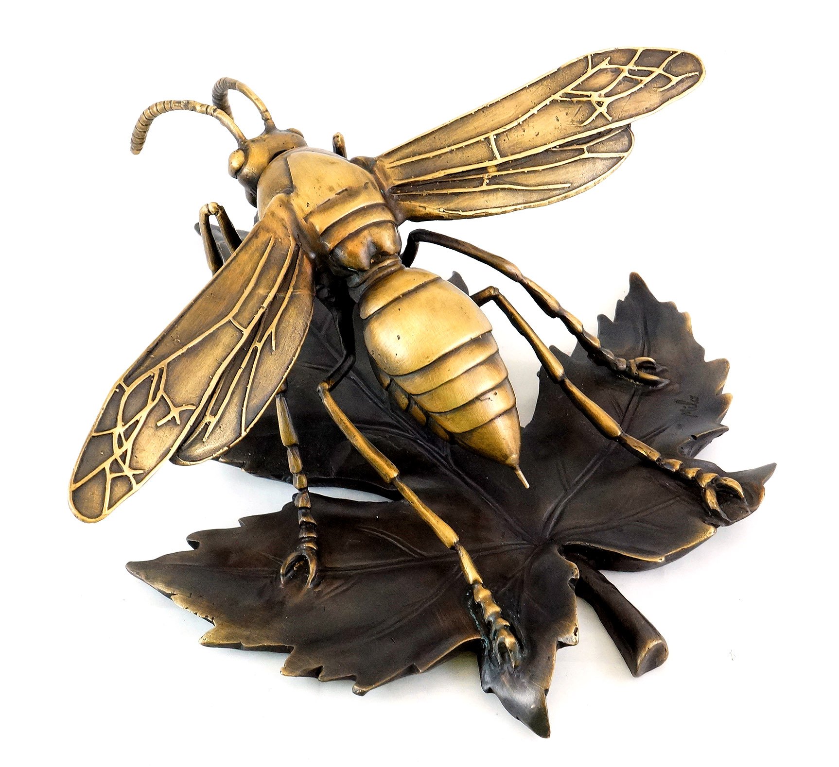 Kunst & Ambiente - Moderne Tierbronze Statue - Wespe/Biene/Hornisse - Modern Art Figur - signiert Milo - Skulpturen online kaufen - Plastik - Wohndeko