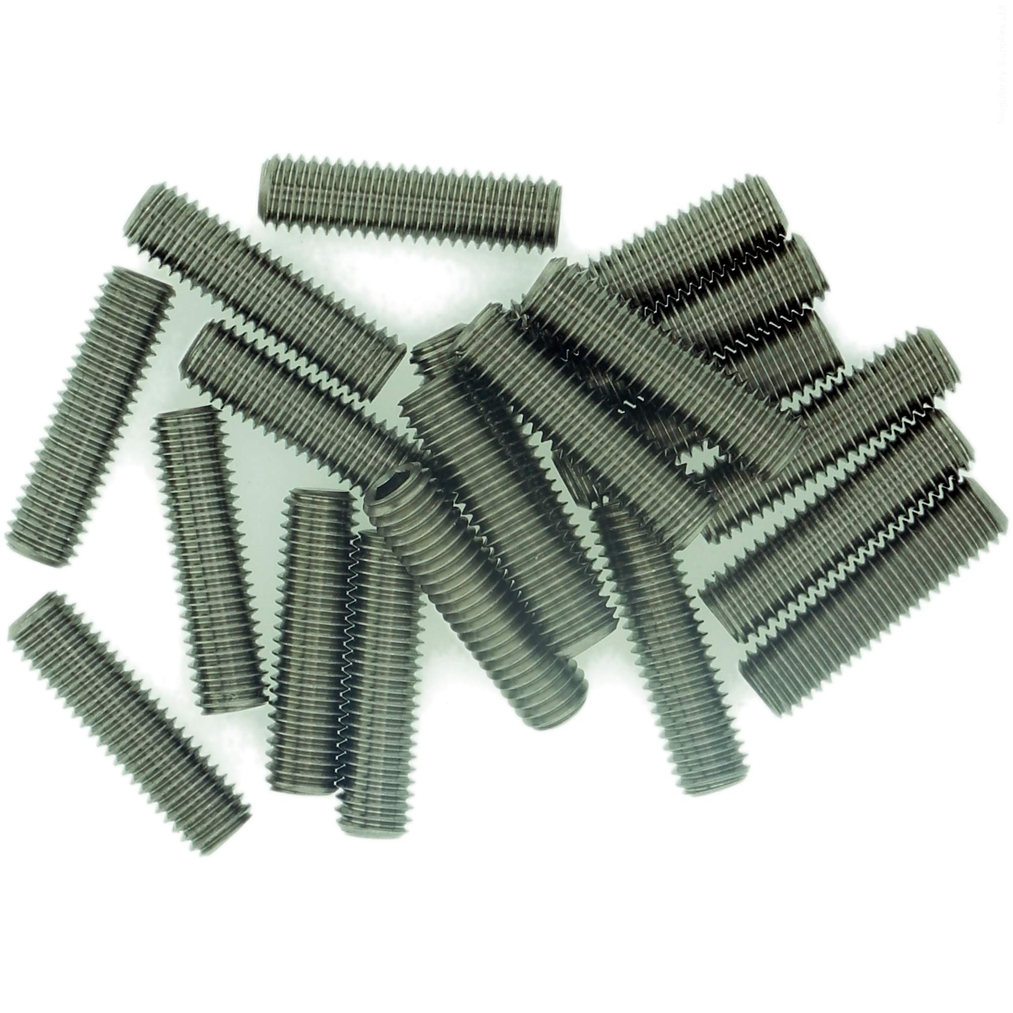 Singularity Supplies M4 (4Mm X 16Mm) Hex Socket Grub Screw (Flat Point) - Stainless Steel (A2) (Pack Of 20)