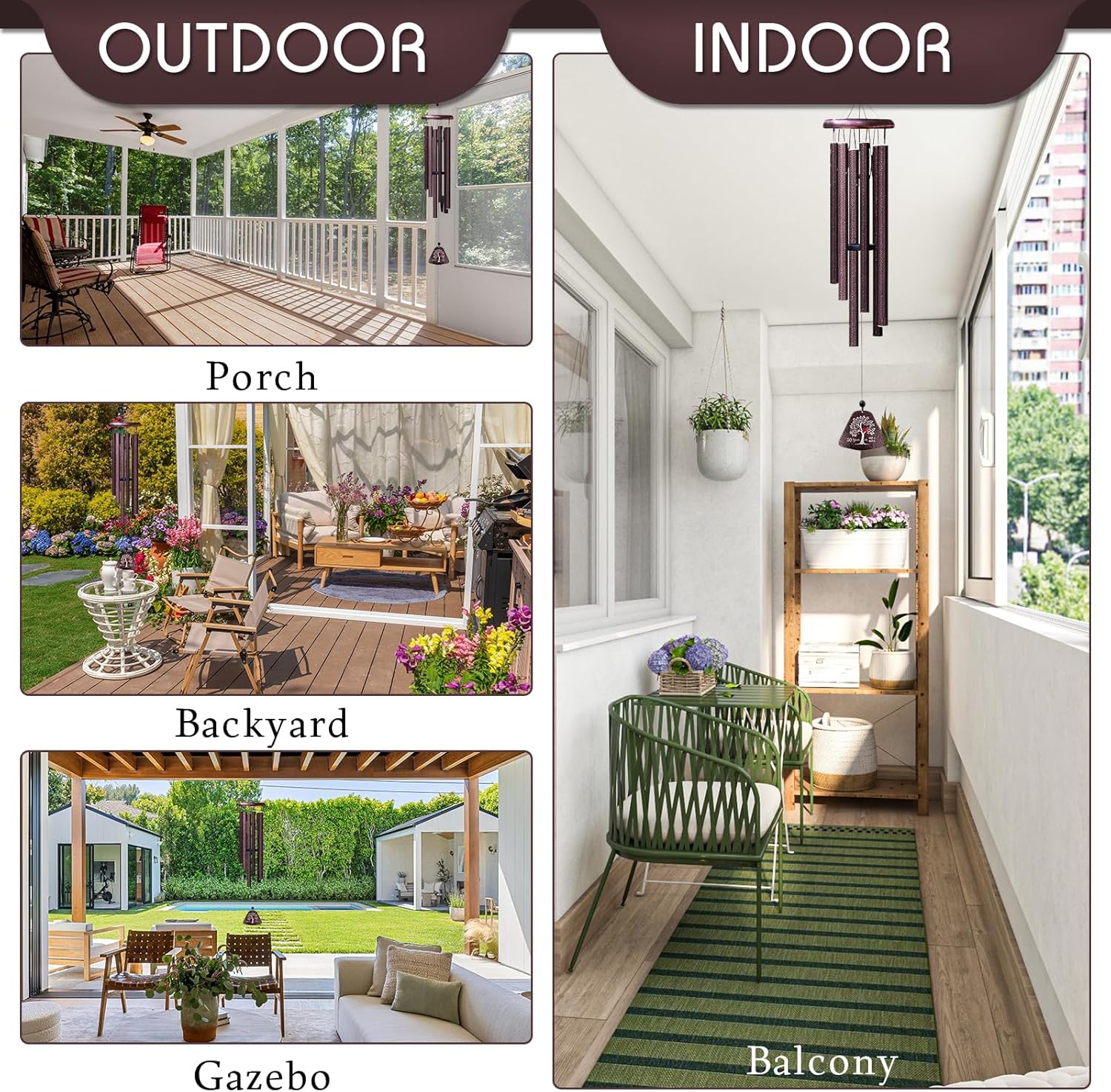 Daughter Gifts from Mom, Best Daughters Ever 32" Wind Chimes, Birthday Gifts for Daughter from Mom, Christmas Birthday Presents for Her from Dad, Daughters Graduation Gift Ideas Windchimes - Image 7