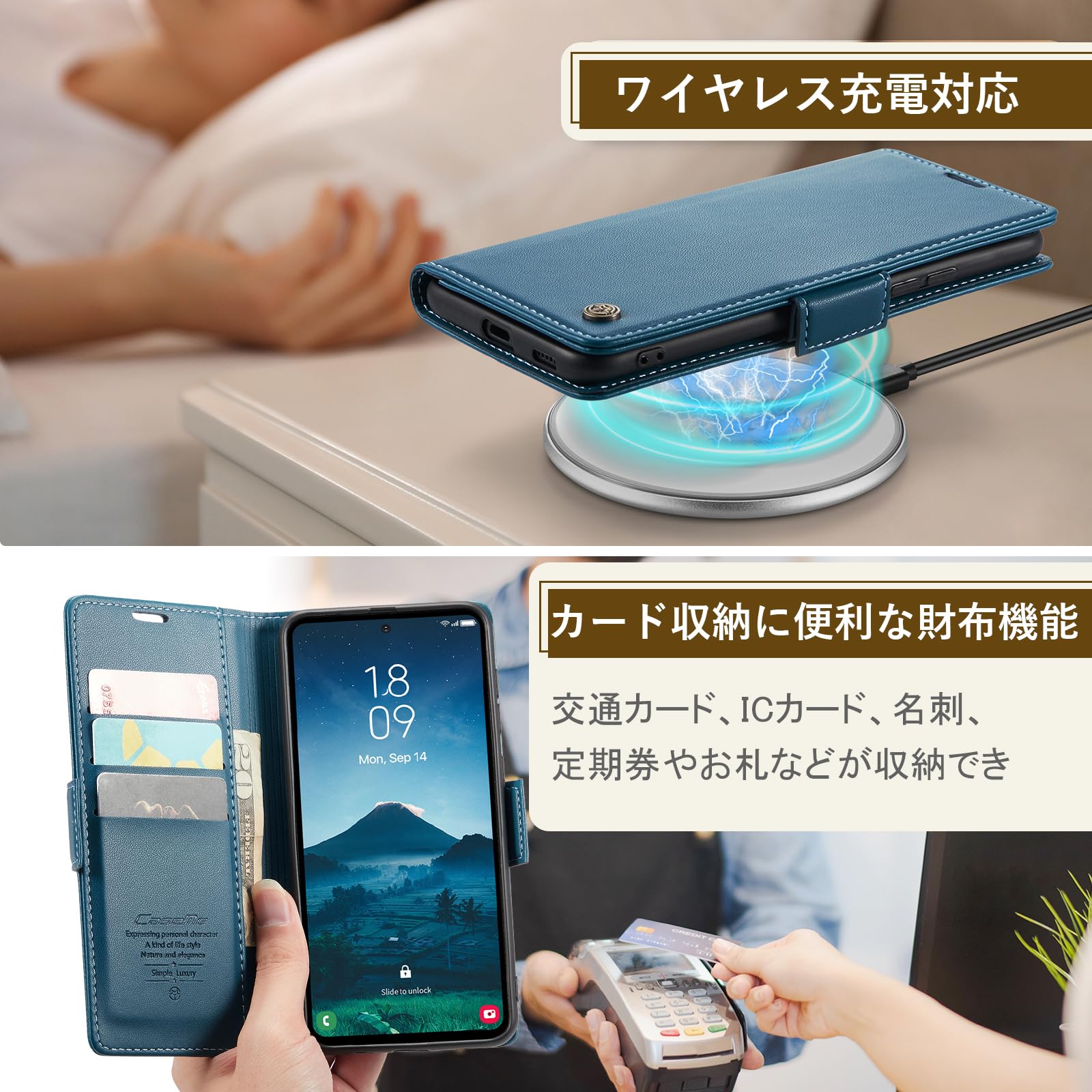 Amazon.co.jp: Galaxy S24 用 ケース 手帳型 財布型 カードポケット