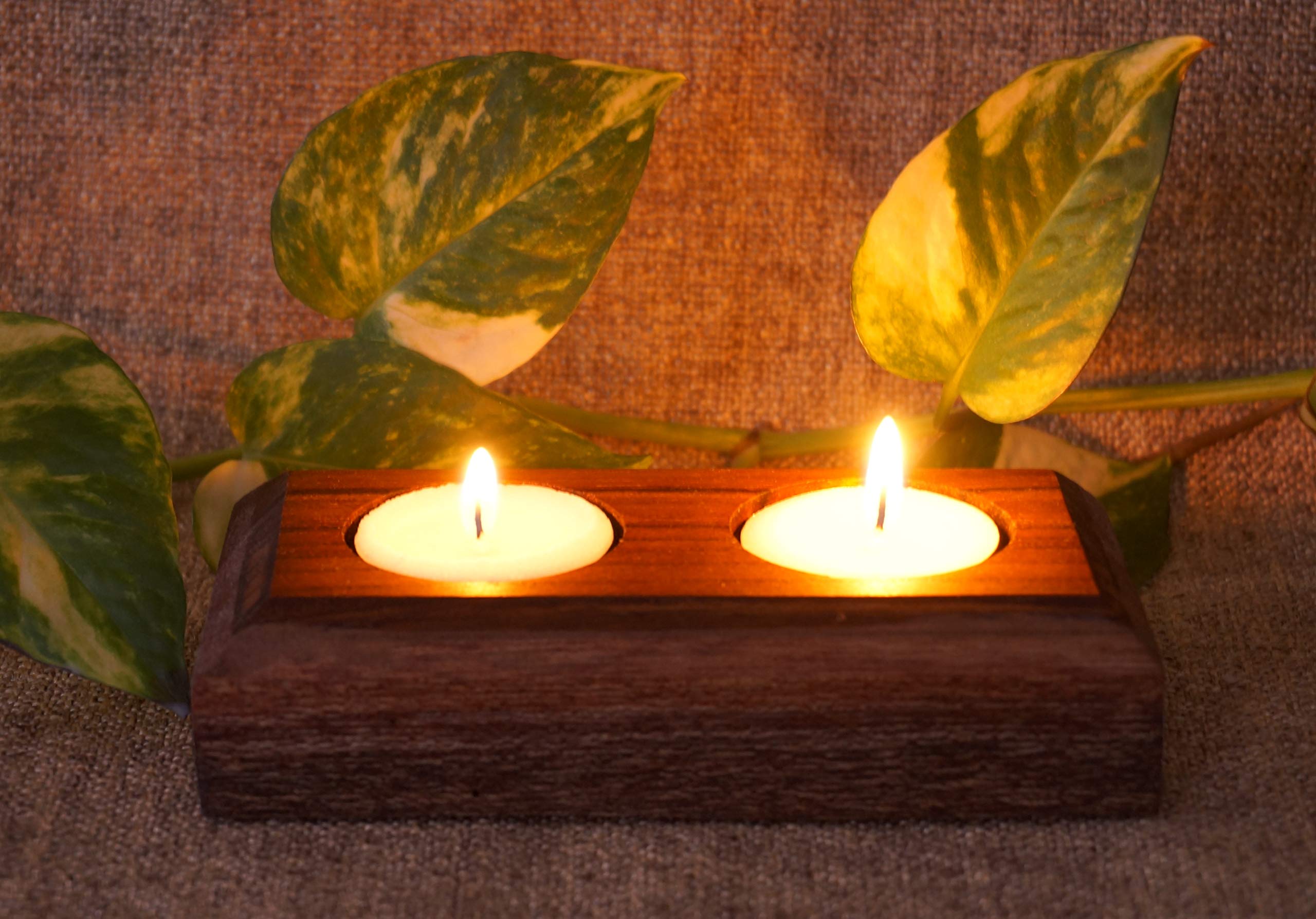 FusionWoods Art- Tealight Candle Holder - Design Idea 2b