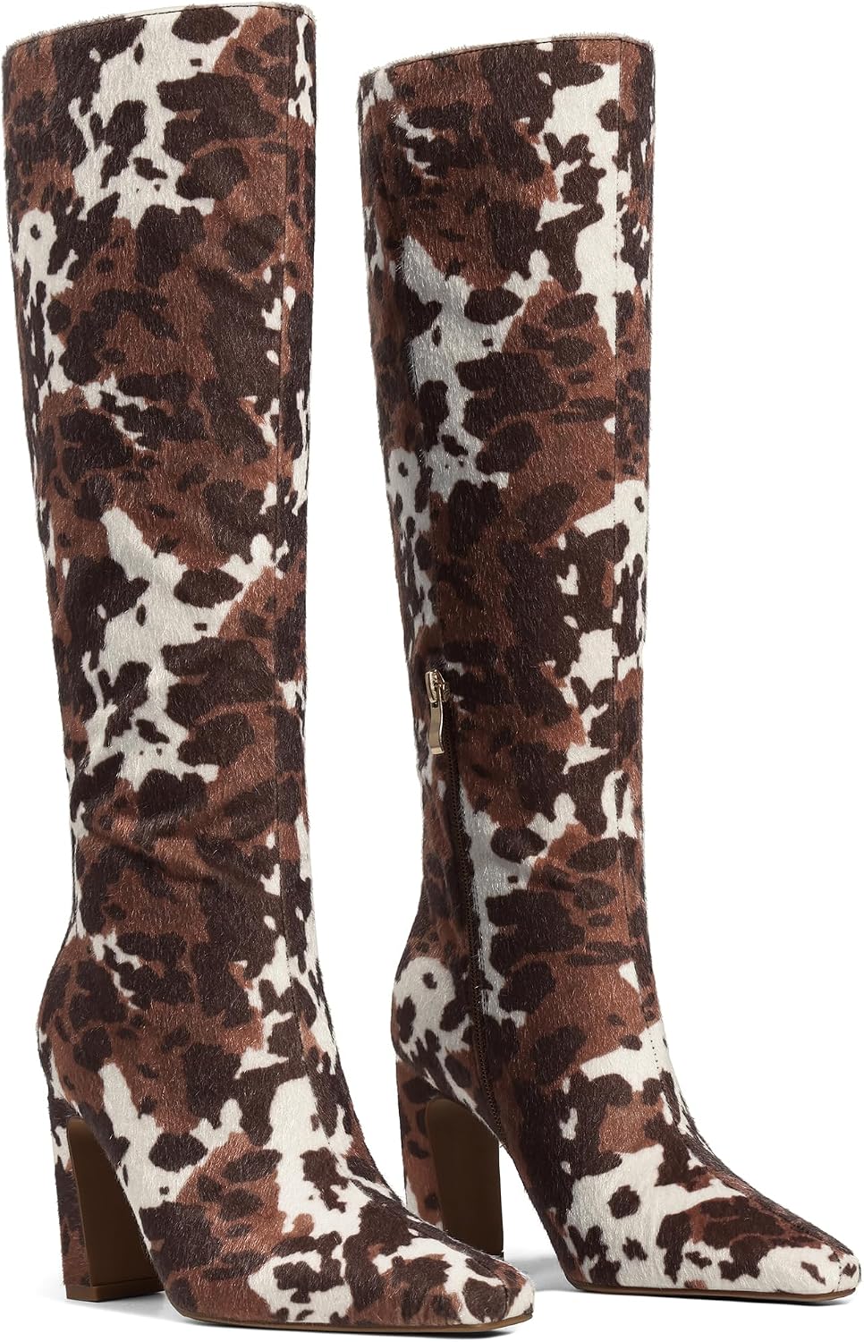 Lovee Cosee Knee High Boots Women Square Toe Chunky Heel Classic Tall Boots image 4