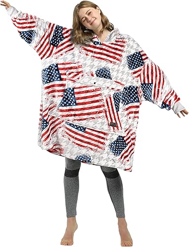 Catalonia Sudadera con capucha de gran tamaño, sudadera de forro polar con bolsillo frontal grande, para adultos, hombres y mujeres