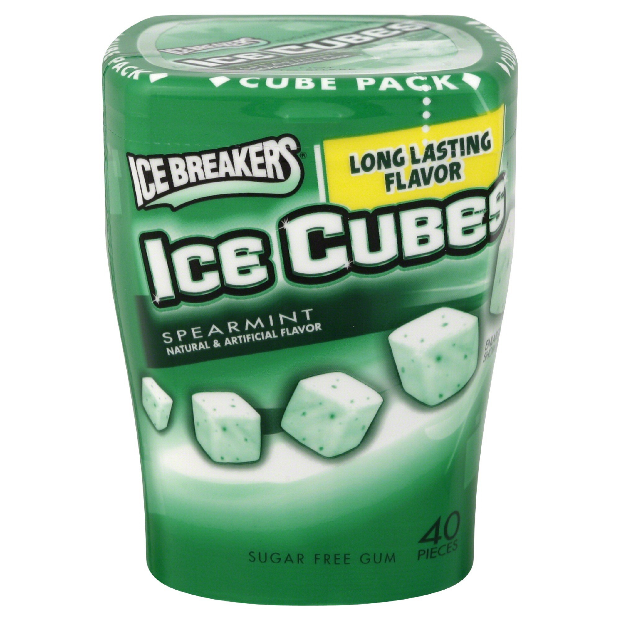 Ice Breakers Ice Cubes Sugar-free Mints, 40 Spearmint Cubes Bottle