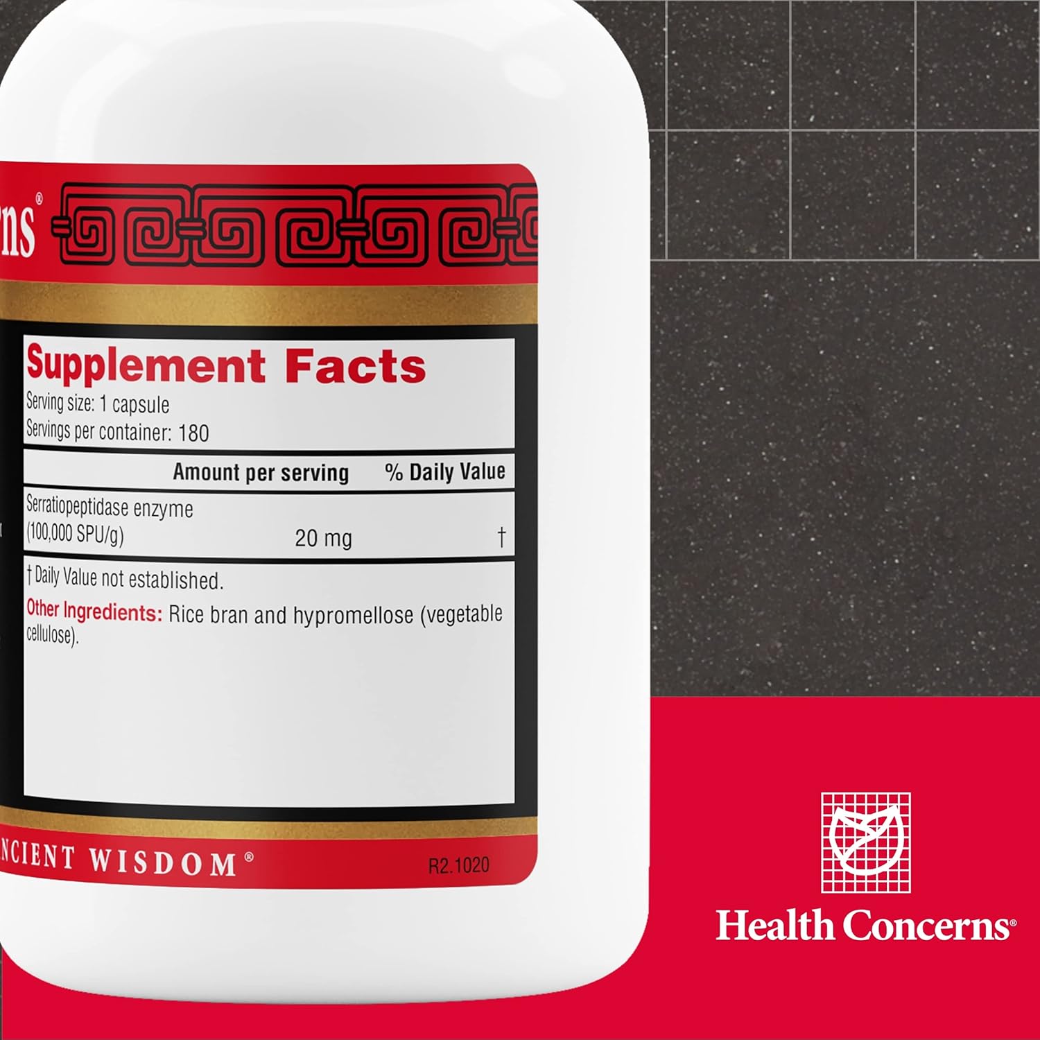 Health Concerns Serramend – Immune Defense Support Supplement – Serrapeptase Proteolytic Enzyme – Blood Circulation – Chinese Herbal Supplement for Men & Women – 180 Capsules - Image 2