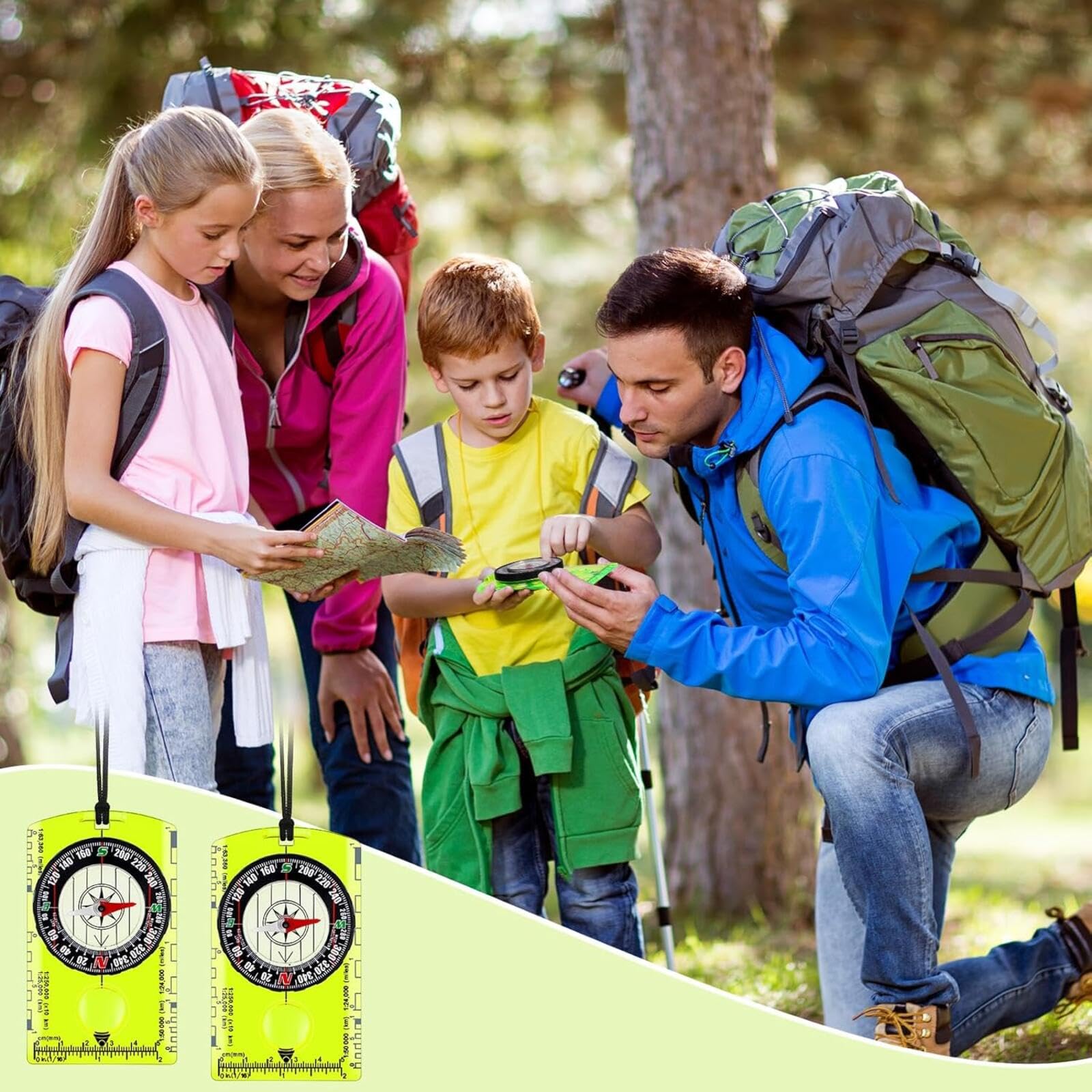 Lot de 20 boussoles de course d'orientation bleues pour la lecture de cartes, le camping, la survie, excellent comme cadeau éducatif, cadeau de fête et fournitures de troupes scoutes