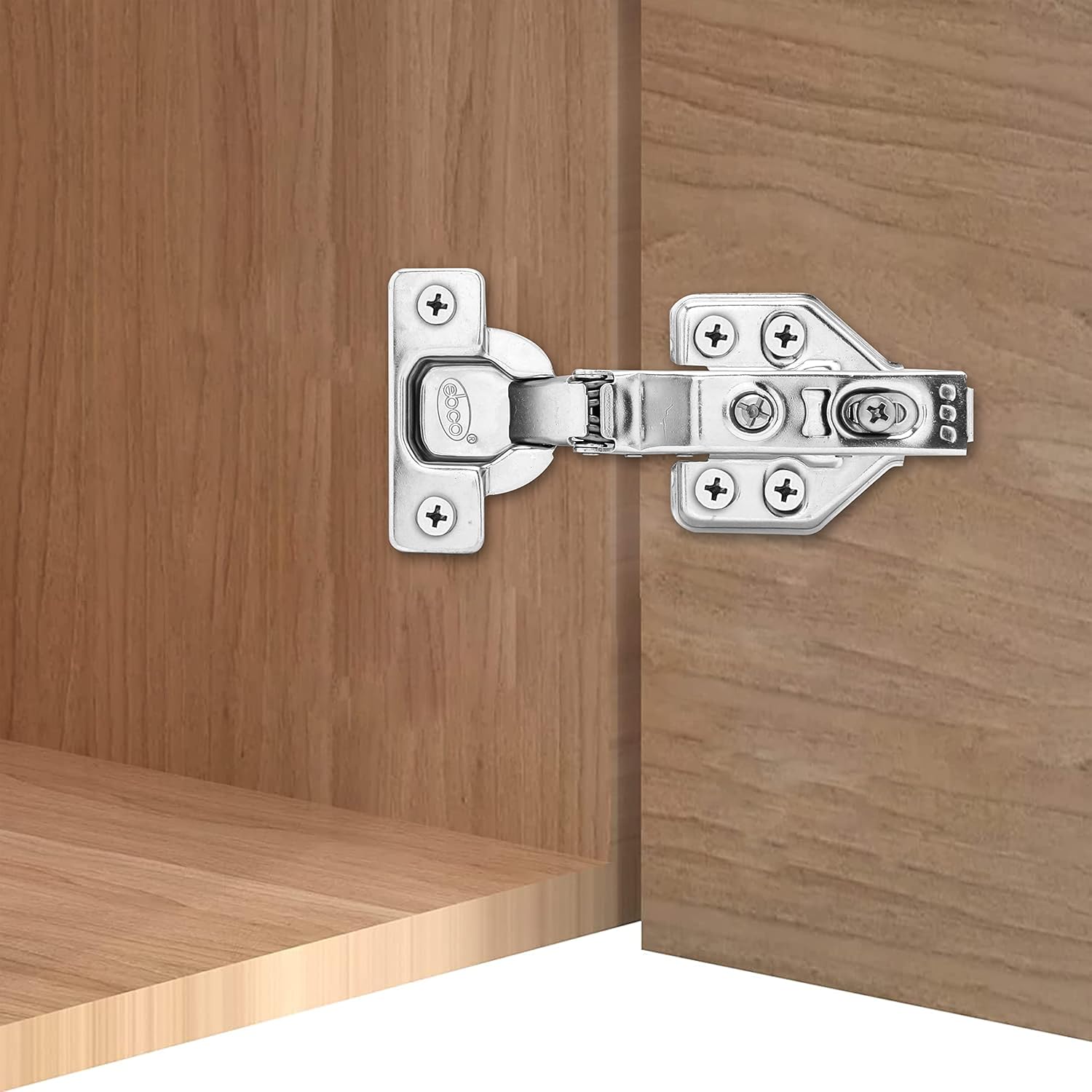 EBCO SS Soft Close Hinge Slow Motion Half Overlay SS304 Amazon.in