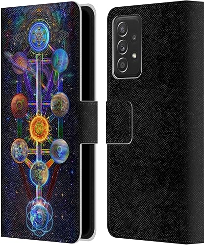 Miniatura 8 de Head Case Designs Officially Licensed Jumbie Art Aquarius Visionary Leather Book Wallet Case Cover Compatible with Samsung Galaxy A53 5G (2022)