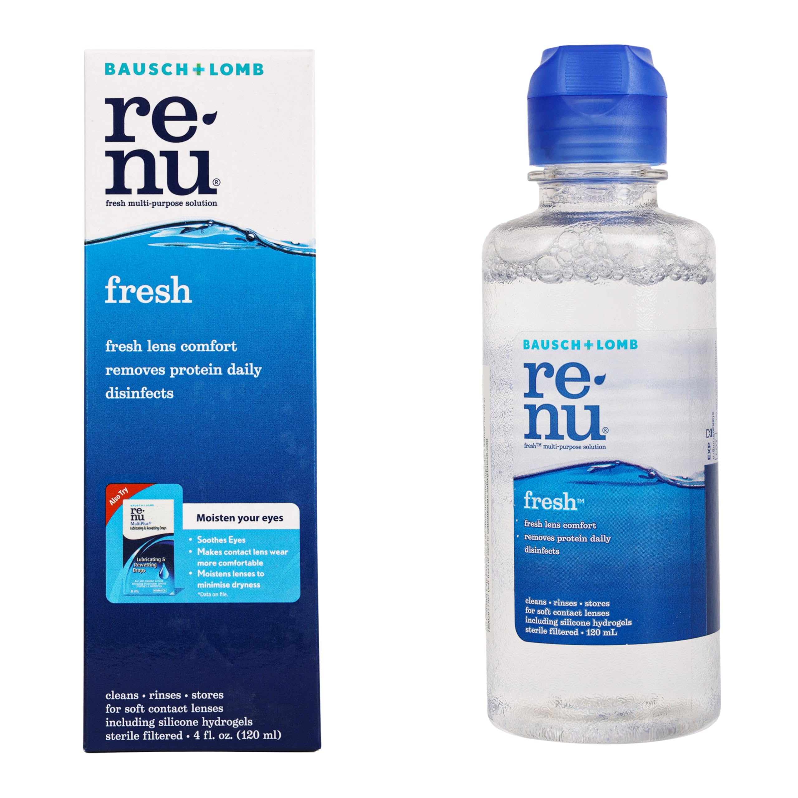 Bausch & Lomb Renu Fresh Multi-Purpose 120ml Contact Lens Solution (Pack of 1)-image-5