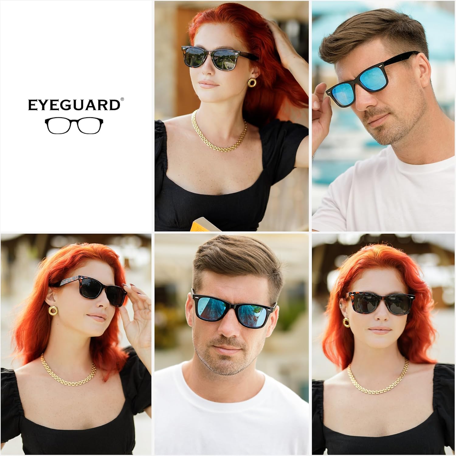 EYEGUARD 3 Pack Bifocal Reading Sunglasses for Men Women Classic Designer Sun Readers Outdoor Reading Glasses 2.50 - Image 2