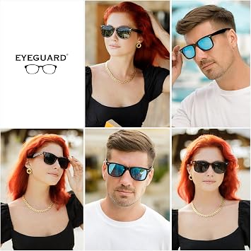 EYEGUARD 3 Pack Bifocal Reading Sunglasses for Men Women Classic Designer Sun Readers Outdoor Reading Glasses 1.00