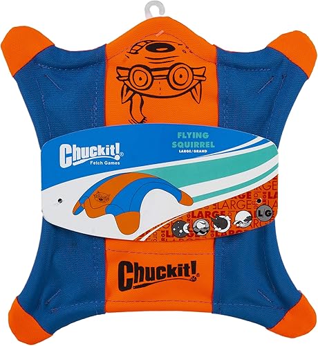 Miniatura 4 de Chuckit! Juguete para perros Flying Squirrel, tamaño grande (11 pulgadas de diámetro) y palo Chuckit! Ultra Fetch para todos los tamaños de raza