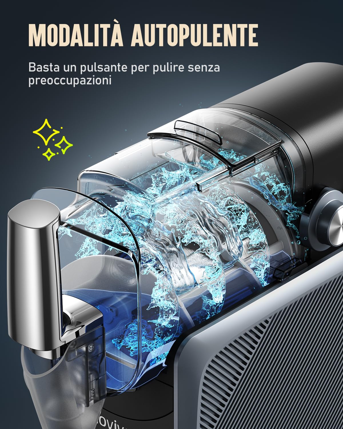 INOVIVA Machine à Granités 2,6 L,Slush Machine sans Glace, Granités à Domicile avec Autonettoyage, 5 Modes Préréglés, Slushies, Milkshakes, Frappés et Cocktails Congelés