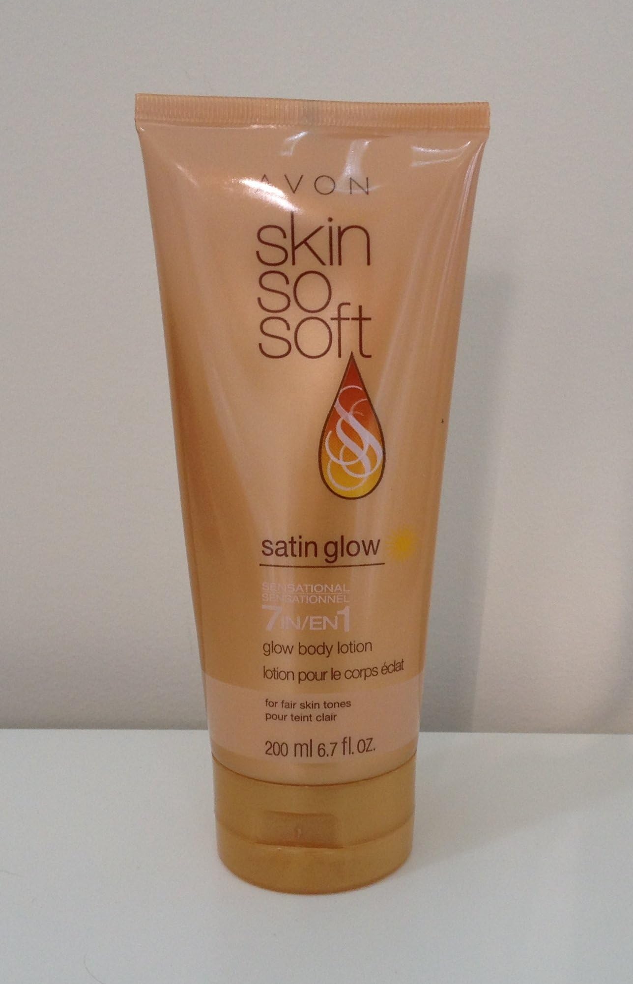 Avon Skin So Soft Satin Glow 7-in-1 Sensational Glow Body Lotion - For Fair Skin Tones
