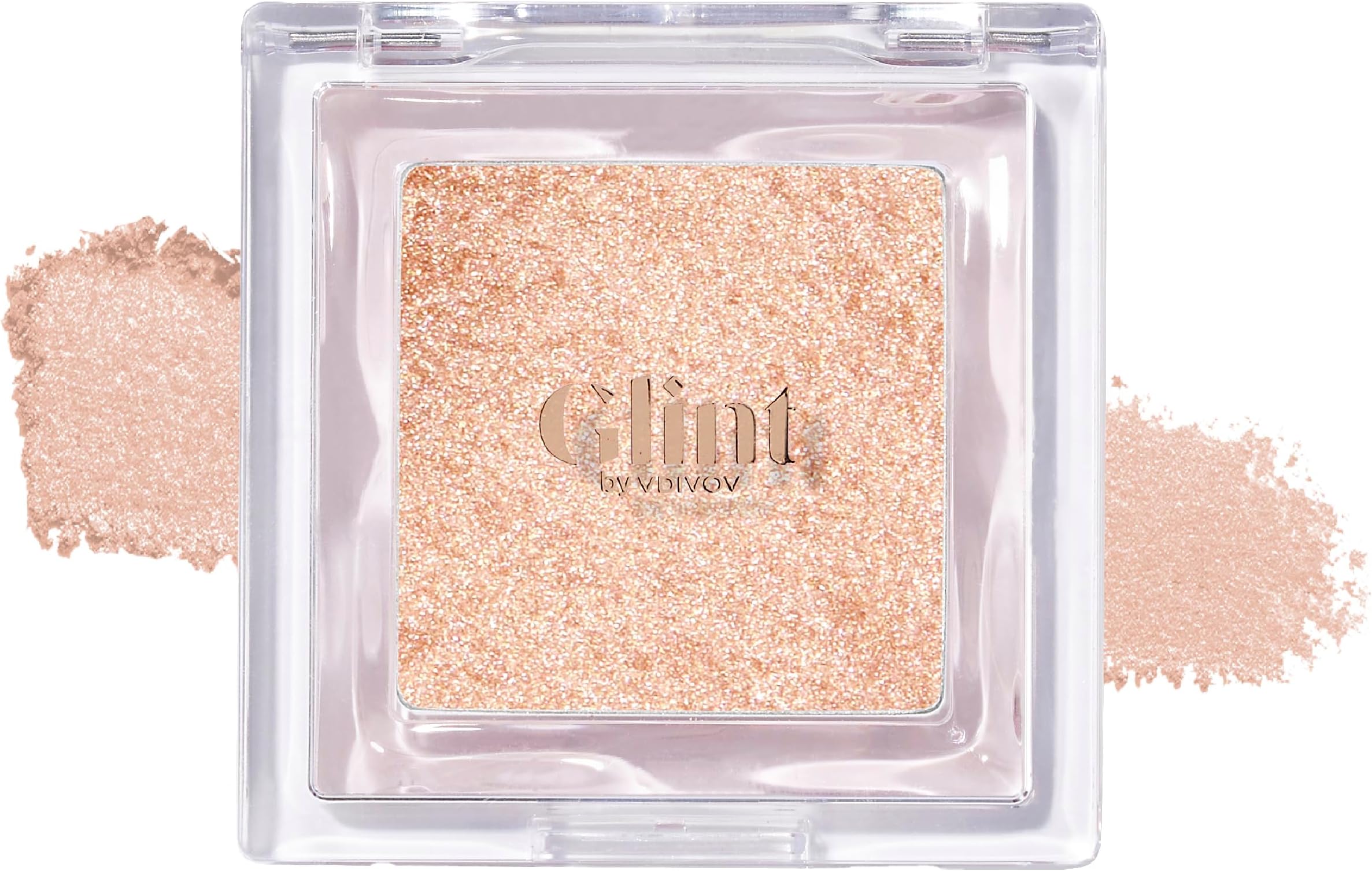 Glint Dewy Highlighter (Dewy Moon, 0.08oz) - Luminous Glow, Infused with Micropearls, Shiny Illuminator. Rich Pigment & Silky Touch, Korean Makeup.
