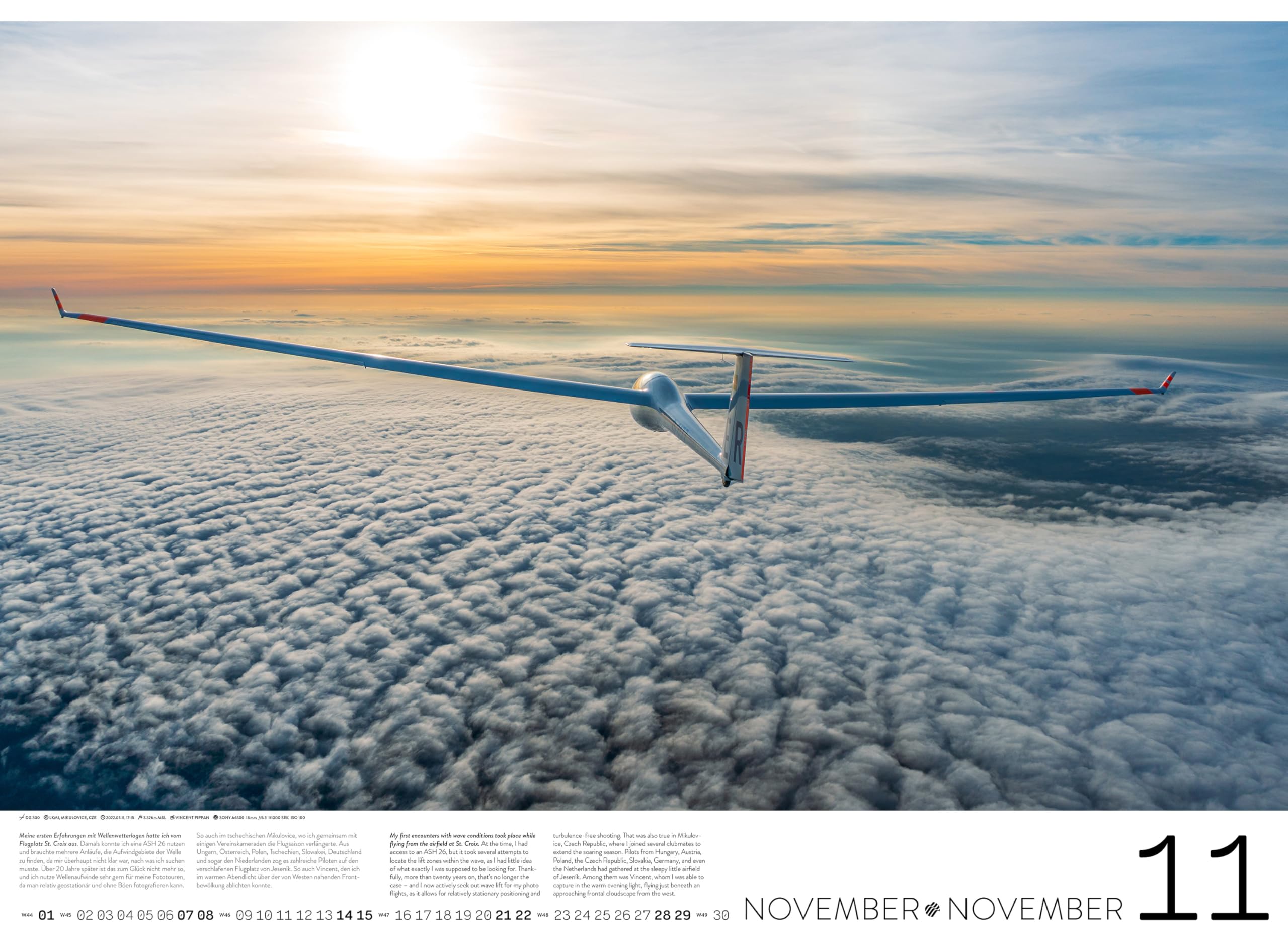 Segelflugkalender: Beauties of the Sky 2026 ― by Tobias Barth: VIENTO CALENDARS