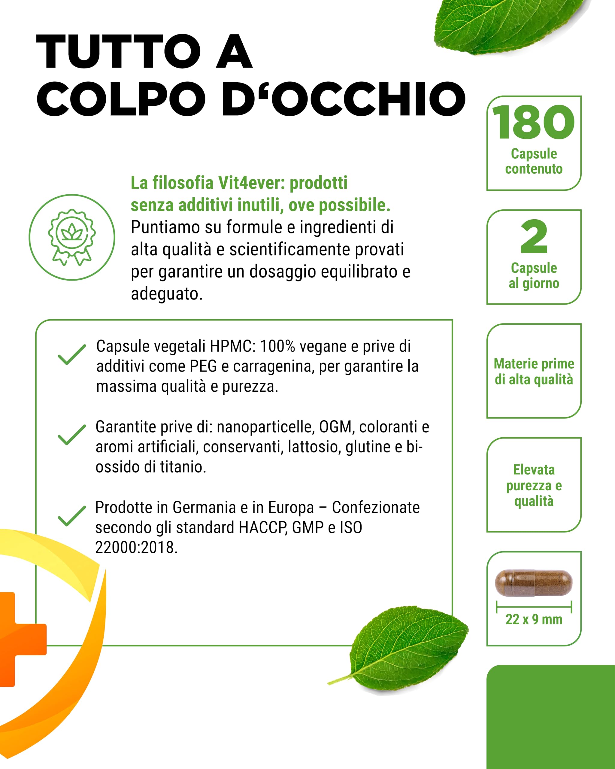 Sistema Immunitario Complex alto dosaggio - 180 Capsule per 90 giorni - 500 mg di Echinacea, Kalmegh, Rosa Canina, Vitamina C, L-Istidina, Zinco e Selenio - Vegano, senza additivi inutili