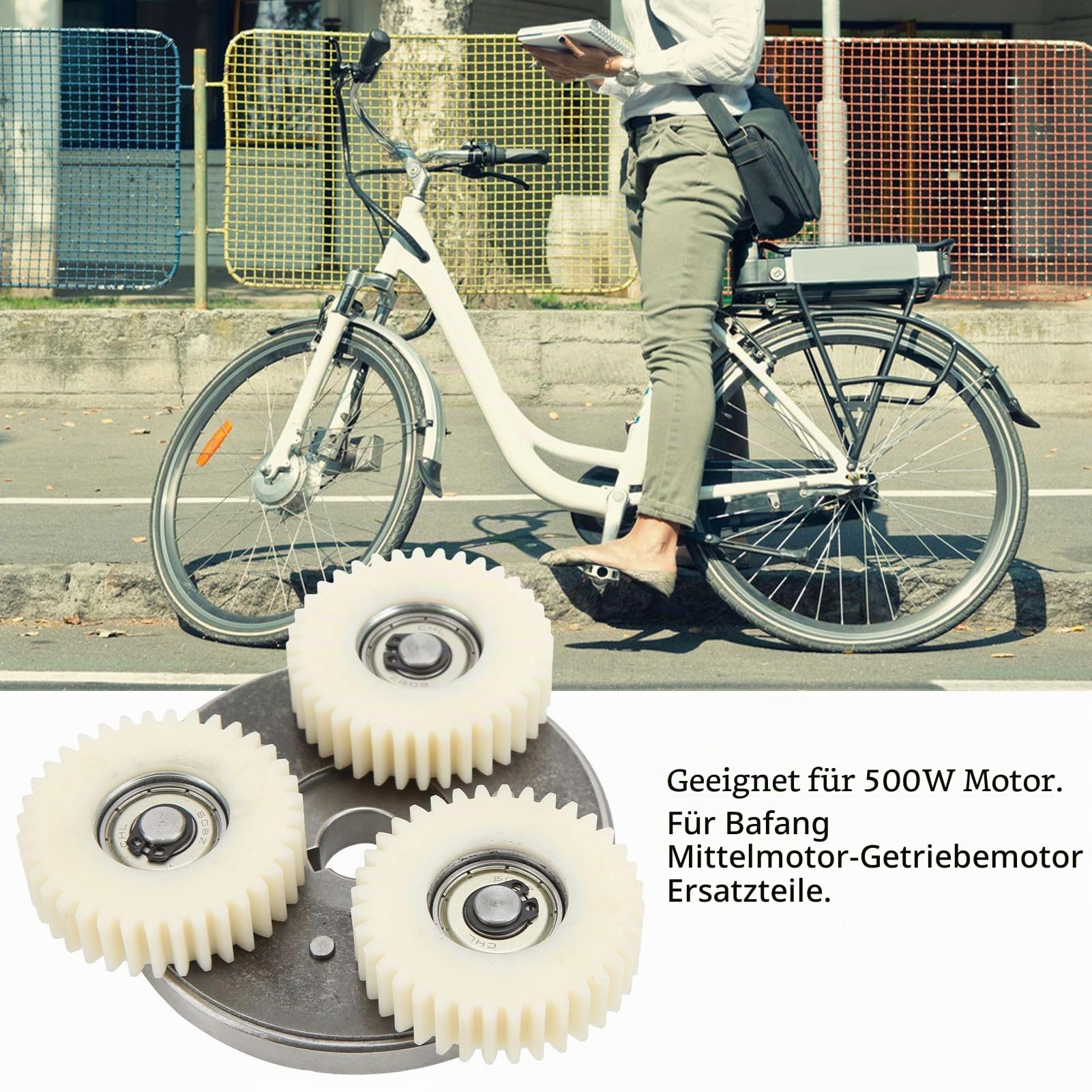 36 Zähne Planetengetriebe Kupplung für Bafang, Nylon elektronische Motor Getriebe und 88mm Kupplung Kit Professionelles Zubehör für Elektrische Fahrrad Motor Kupplung