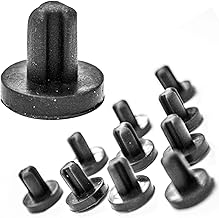 Kit of 10 rubber feet for cooking hob grill