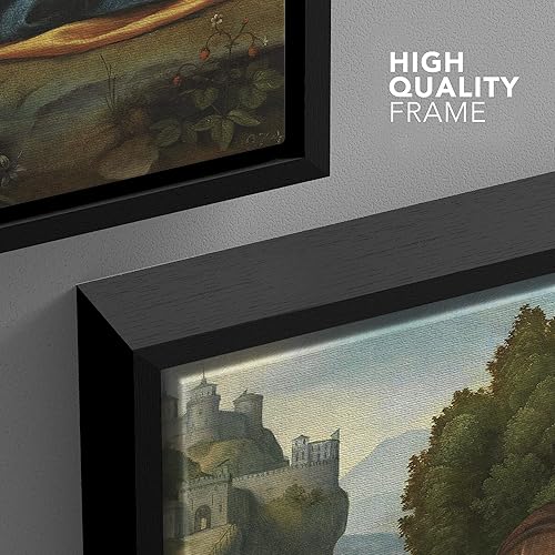 Miniatura 4 de wall26 Lienzo enmarcado para pared, diseño de Madonna, niño, John Bautist por Luini, ilustraciones de historia renacentista, bellas artes, arte