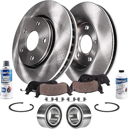 Miniatura 100 de Detroit Axle - Kit de freno trasero para Chevy GMC Suburban Silverado Sierra Yukon XL 1500 Tahoe Escalade 2007-2013 Rotores de freno de disco de