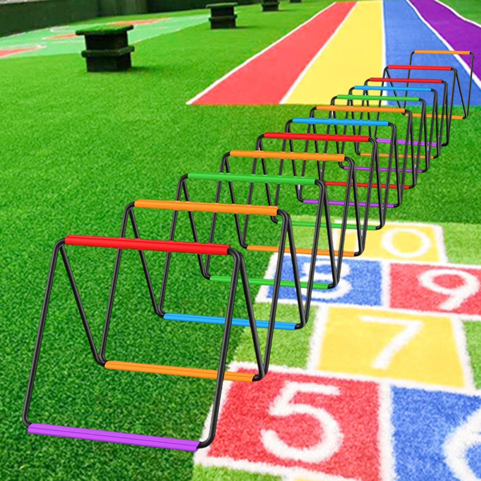 Escalera de para Entrenamiento de Velocidad con Estructura Resistente y Fácil Montaje de Alambre de Acero Trenzado Adecuada para