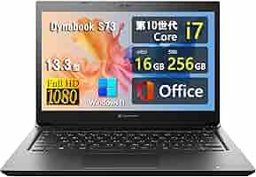 大容量16GB dynabook S73 第10世代i5 SSD Office付 Amazon.co.jp: 【整備済み品】軽量薄型モバイルノートPC
