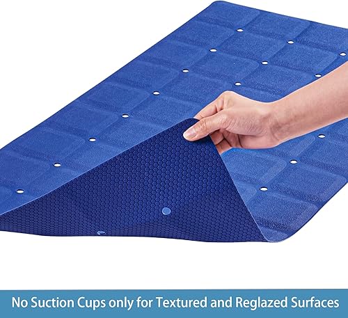 Miniatura 5 de Tapete plegable de silicona para bañera tapete de baño de seguridad resistente de tamaño jumbo para bañera sin ventosas, tapete antideslizante para